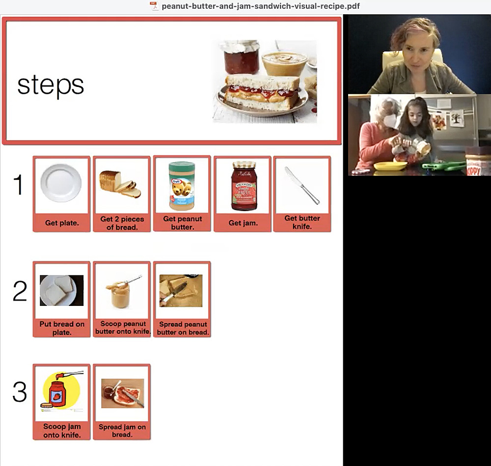 Peanut Butter and Jelly visual recipe